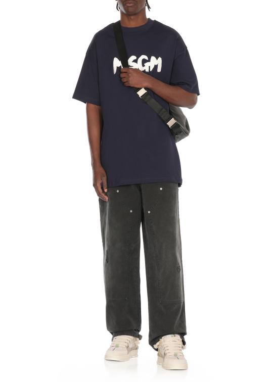 25SS 엠에스지엠 반팔 티셔츠 3840MM10525700287 NAVY DOM - MSGM