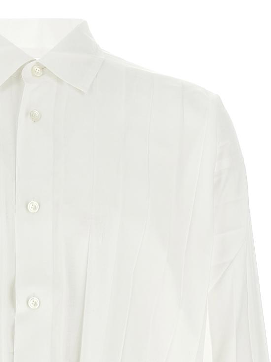  옴므 플리세 이세이 미야케 긴팔 셔츠 HP56FJ30601 WHITE DOM - HOMME PLISSE' ISSEY MIYAKE