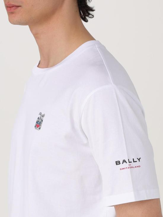  발리 반팔 티셔츠 MJE09DCO018U001 WHITE DOM - BALLY
