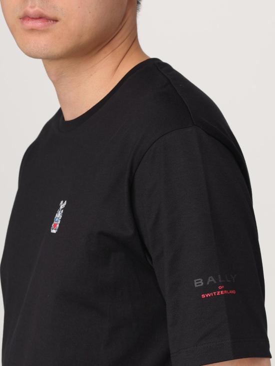  발리 반팔 티셔츠 MJE09DCO018U901 BLACK DOM - BALLY