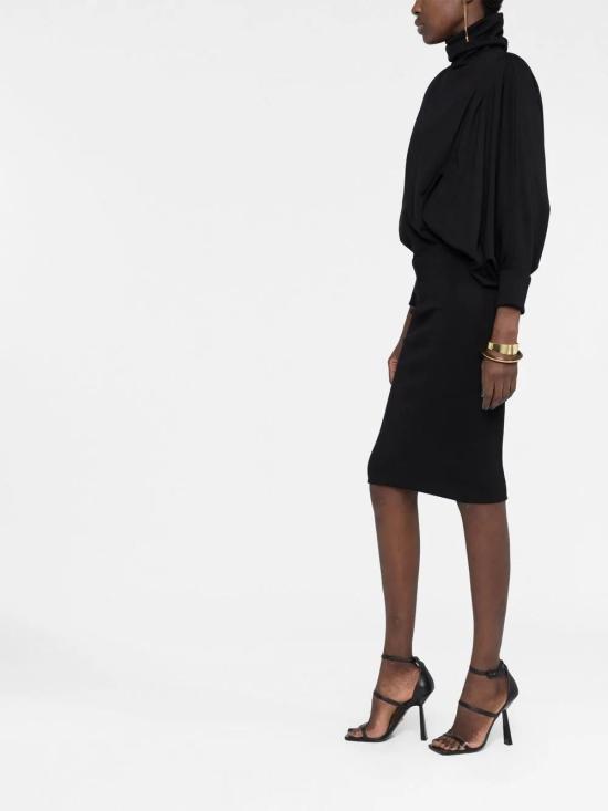  생로랑 숏 원피스 709455Y3B20 black - SAINT LAURENT