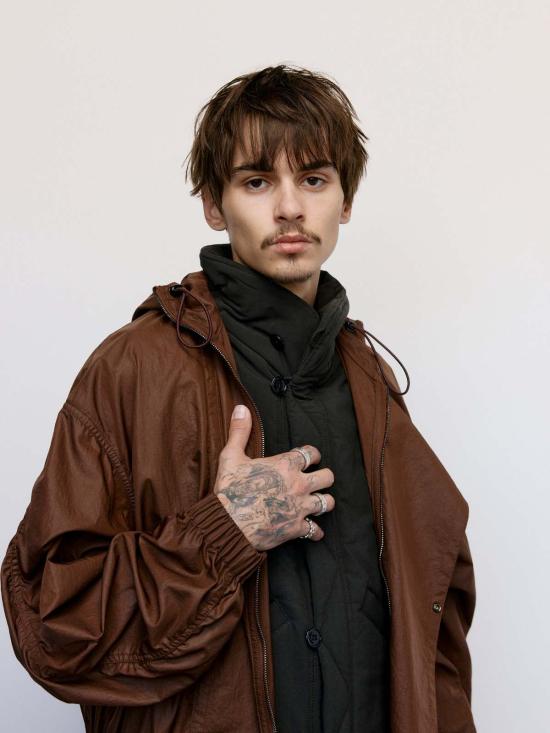  르메르 롱패딩 브루넷 나일론 레인 파카 브루넷 - LEMAIRE