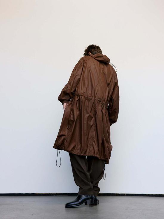  르메르 롱패딩 브루넷 나일론 레인 파카 브루넷 - LEMAIRE