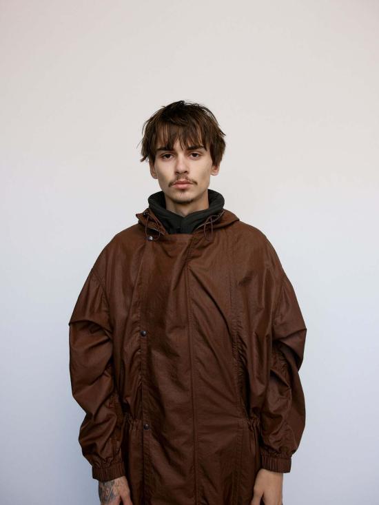  르메르 롱패딩 브루넷 나일론 레인 파카 브루넷 - LEMAIRE