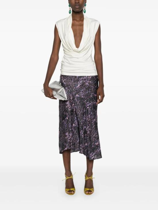  이자벨마랑 미디 스커트 JU0080FAB3J05I plum - ISABEL MARANT