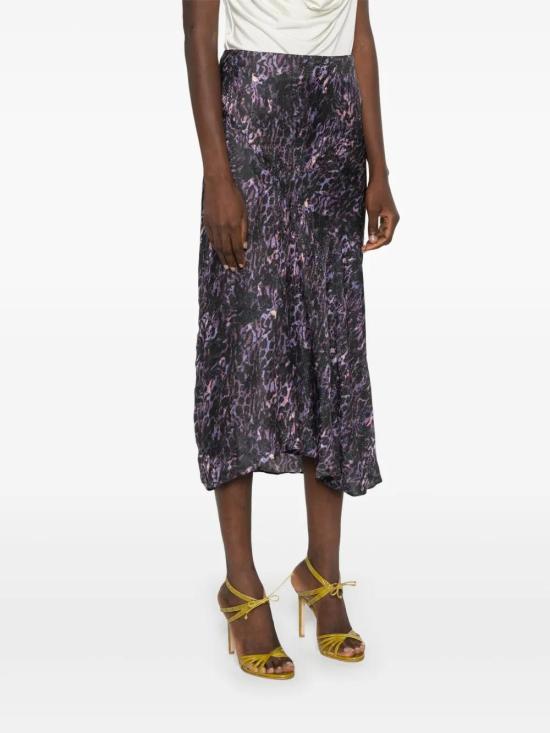  이자벨마랑 미디 스커트 JU0080FAB3J05I plum - ISABEL MARANT