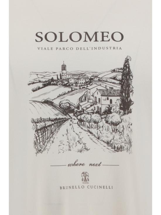 25SS 브루넬로 쿠치넬리 반팔 티셔츠 M0B138454C2832 DOM - BRUNELLO CUCINELLI