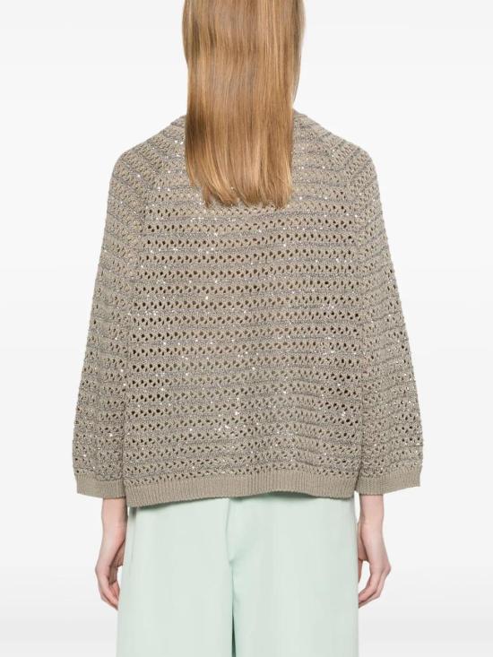  파비아나 필리피 가디건 MAD275F528L3530000 olive green - FABIANA FILIPPI