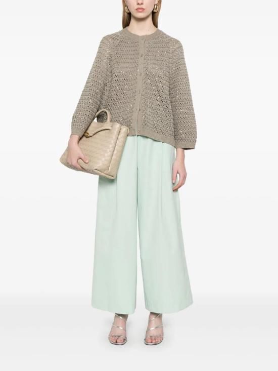  파비아나 필리피 가디건 MAD275F528L3530000 olive green - FABIANA FILIPPI