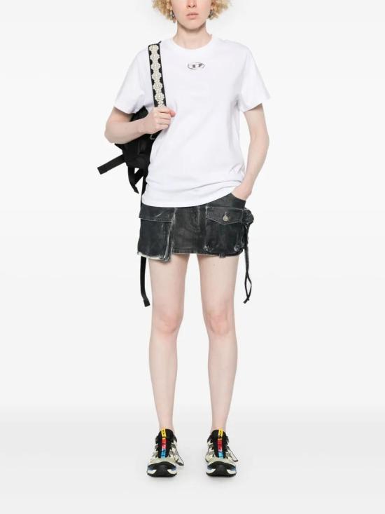  디젤 반팔 티셔츠 A168410CLBR white - DIESEL