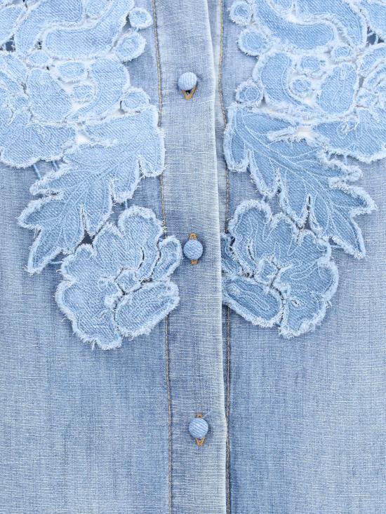 25SS 에르마노 설비노 셔츠 D462K317TZD 94037 BLUE - ERMANNO SCERVINO