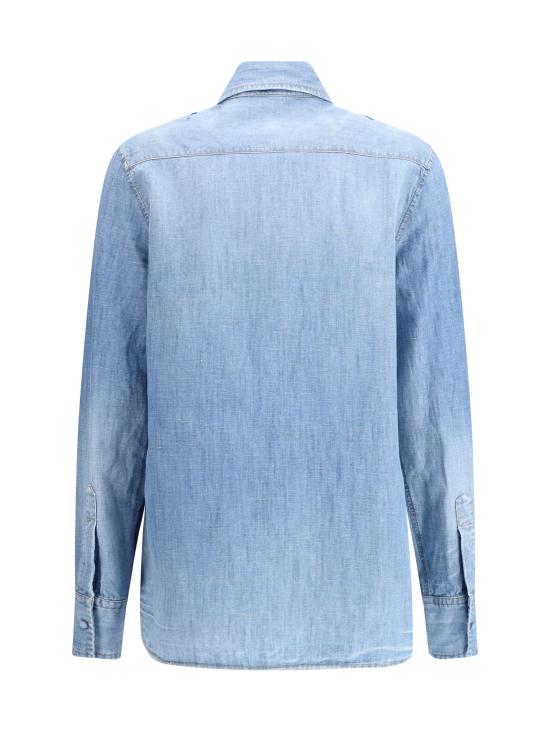 25SS 에르마노 설비노 셔츠 D462K317TZD 94037 BLUE - ERMANNO SCERVINO