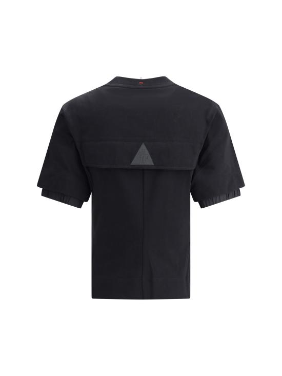 25SS 몽클레어 반팔 티셔츠 K10988C0000189AW1 999 BLACK - MONCLER