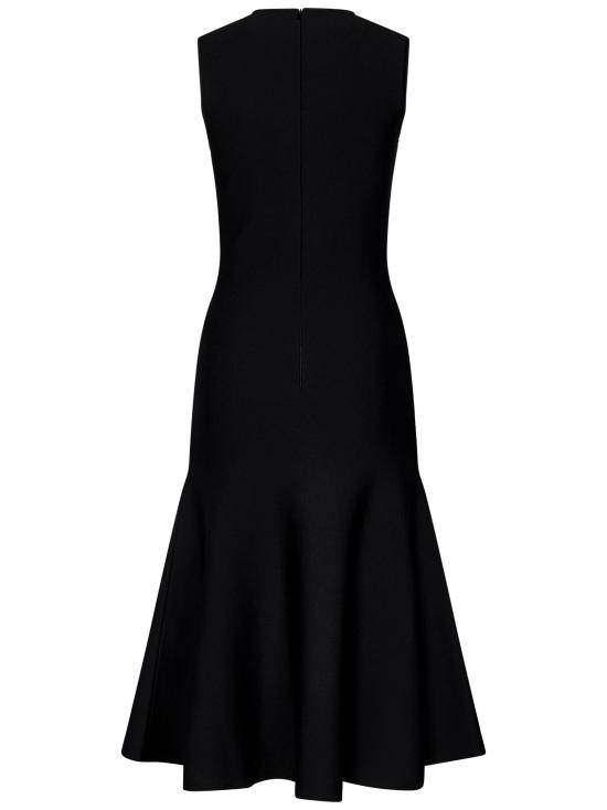 25SS 알렉산더 맥퀸 미디 원피스 829732Q1BDP 1011 Black - ALEXANDER MCQUEEN