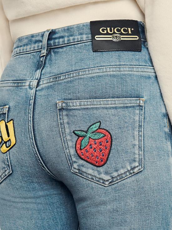 24FW 구찌 스트레이트 팬츠 502797 XDAHY4206 Deep blue - GUCCI