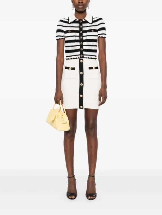  셀프 포트레이트 블라우스 SS25126T black - SELF PORTRAIT