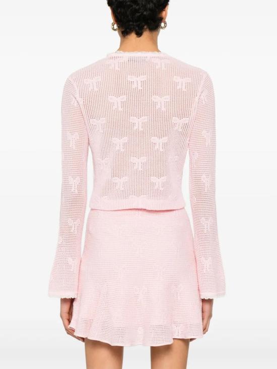  셀프 포트레이트 가디건 SS25164C pink - SELF PORTRAIT