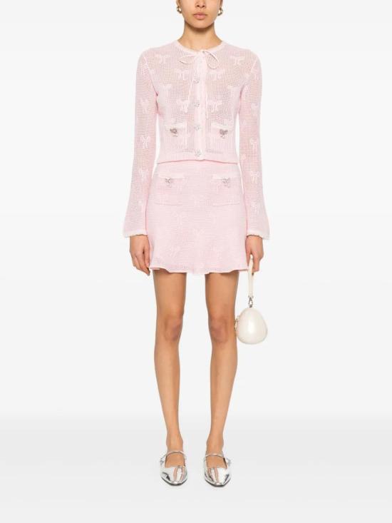  셀프 포트레이트 가디건 SS25164C pink - SELF PORTRAIT