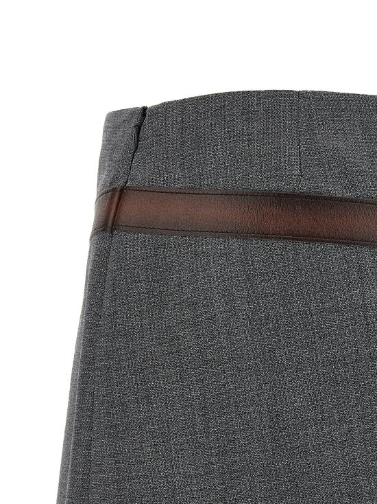 25FW 프라다 숏 스커트 P151WGSOOO16NOF0480 Gray - PRADA