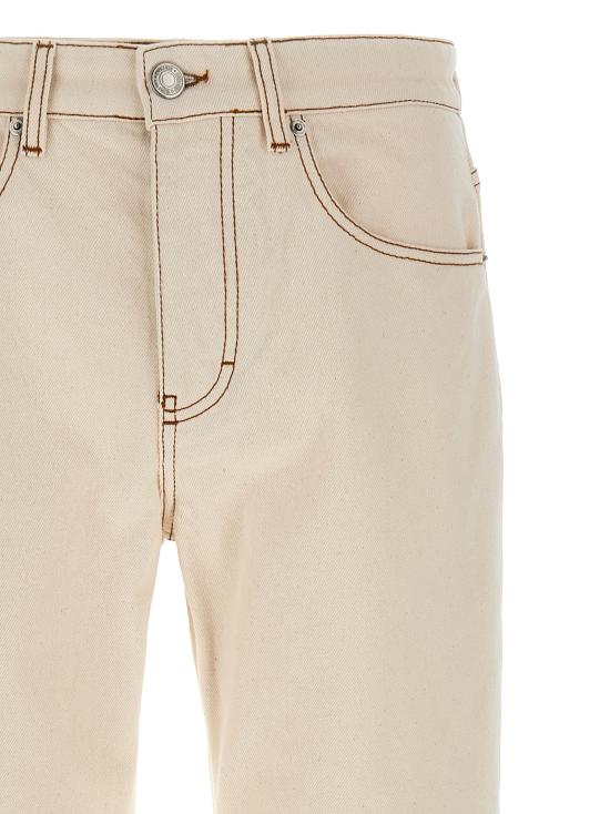 25FW 아미 클래식 핏 데님 팬츠 HTR001DE0039136 Beige - AMI