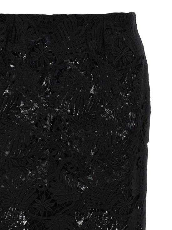 25SS 에르마노 설비노 미디 스커트 D462O726IFJ95708 Black - ERMANNO SCERVINO