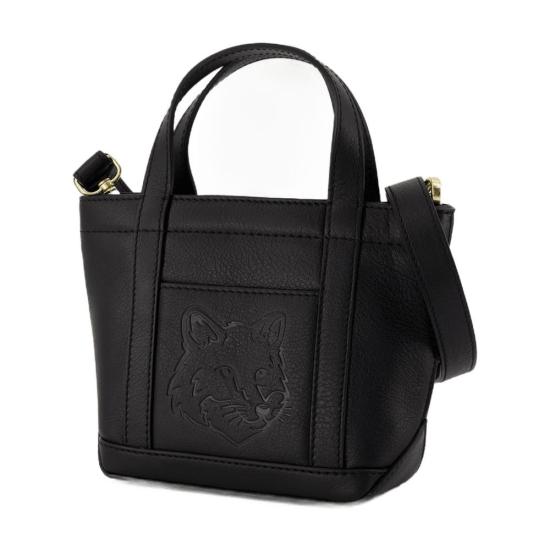 25SS 메종키츠네 토트백 OW05116LC0045 P199 BLACK black - MAISON KITSUNE