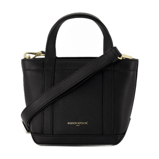 25SS 메종키츠네 토트백 OW05116LC0045 P199 BLACK black - MAISON KITSUNE