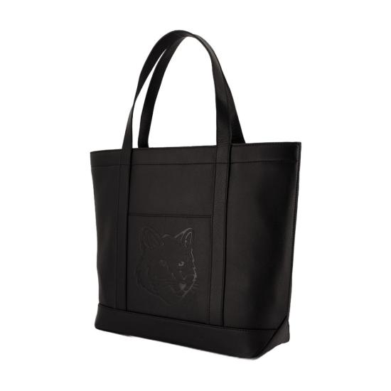 25SS 메종키츠네 토트백 OW05110LC0045 P199 black - MAISON KITSUNE