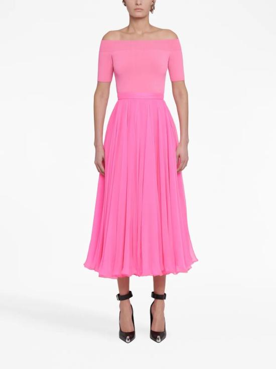  알렉산더 맥퀸 미디 스커트 754541QBABX - ALEXANDER MCQUEEN