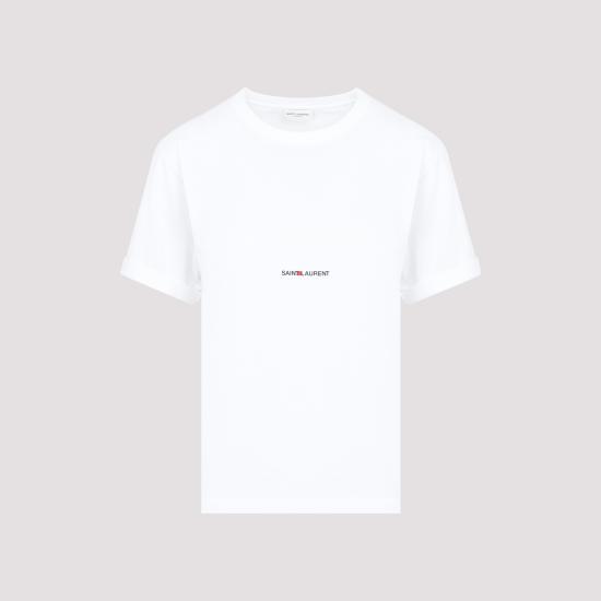 25FW 생로랑 반팔 티셔츠 460876 YB2DQ 9000 BLANC