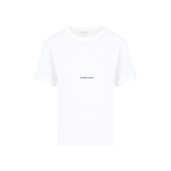 25FW 생로랑 반팔 티셔츠 460876 YB2DQ 9000 BLANC - SAINT LAURENT
