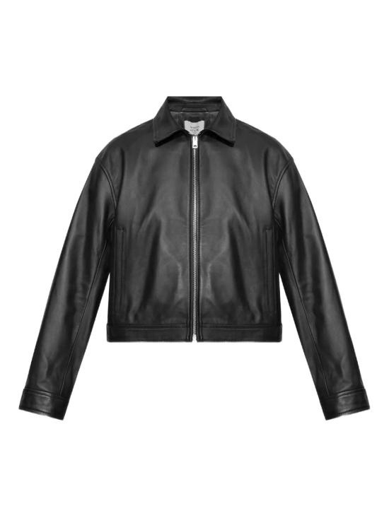  메종키츠네 가죽 자켓 OW02130LR0019