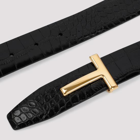 25FW 톰포드 벨트 WB207 LCL299G 1N001 BLACK - TOMFORD