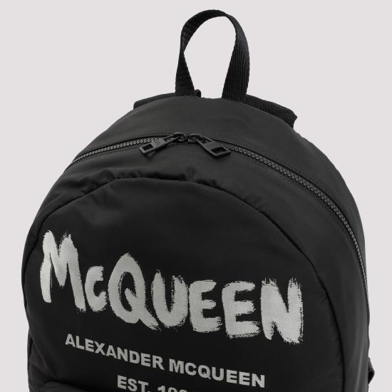 25FW 알렉산더 맥퀸 백팩 646457 1AABW 1073 BLACK OFF WHITE - ALEXANDER MCQUEEN