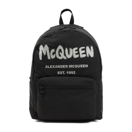 25FW 알렉산더 맥퀸 백팩 646457 1AABW 1073 BLACK OFF WHITE - ALEXANDER MCQUEEN