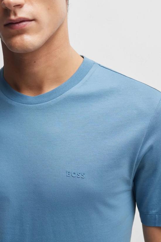 25SS 보스 반팔 티셔츠 50468347 10241525 01 459 Light pastel blue - BOSS