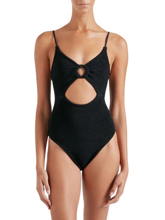 25SS 훈자 지 원피스 수영복 SCRYSTALCR BLACK - HUNZA G