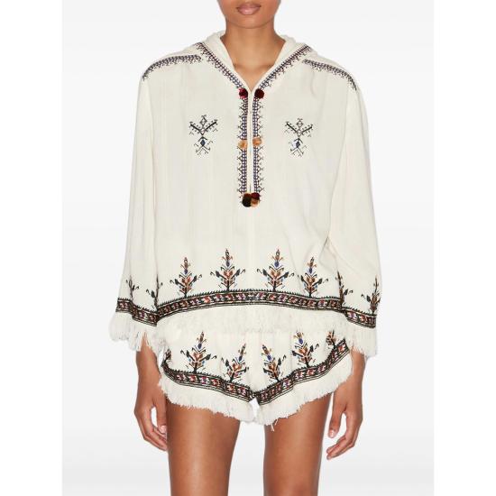 25SS 이자벨마랑에뚜왈 블라우스 C1J10E HT0543FA 23EC WHITE - ISABEL MARANT ETOILE