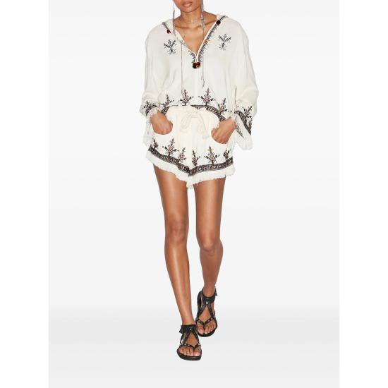 25SS 이자벨마랑에뚜왈 블라우스 C1J10E HT0543FA 23EC WHITE - ISABEL MARANT ETOILE