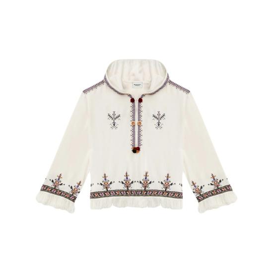 25SS 이자벨마랑에뚜왈 블라우스 C1J10E HT0543FA 23EC WHITE