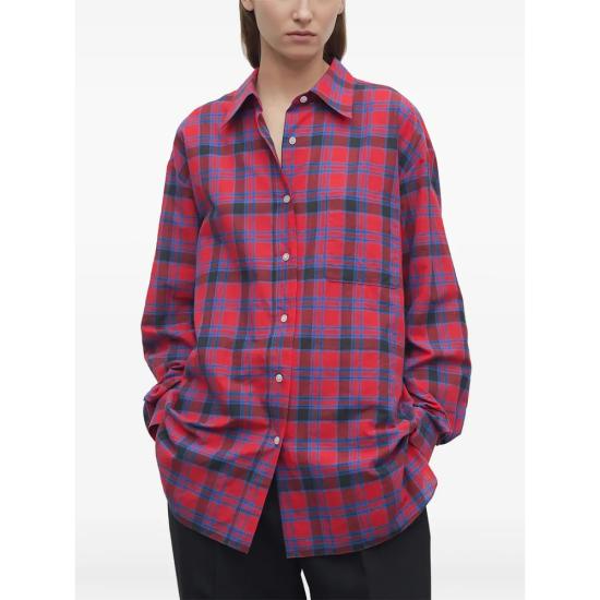 25SS 더로우 셔츠 8740 W3796 RDB RED BLUE - THE ROW