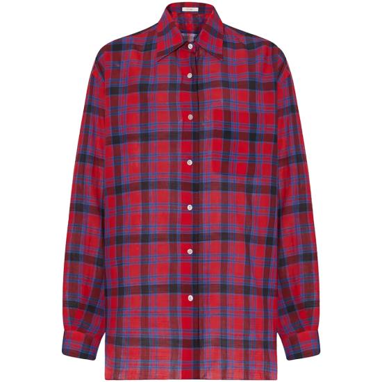 25SS 더로우 셔츠 8740 W3796 RDB RED BLUE - THE ROW