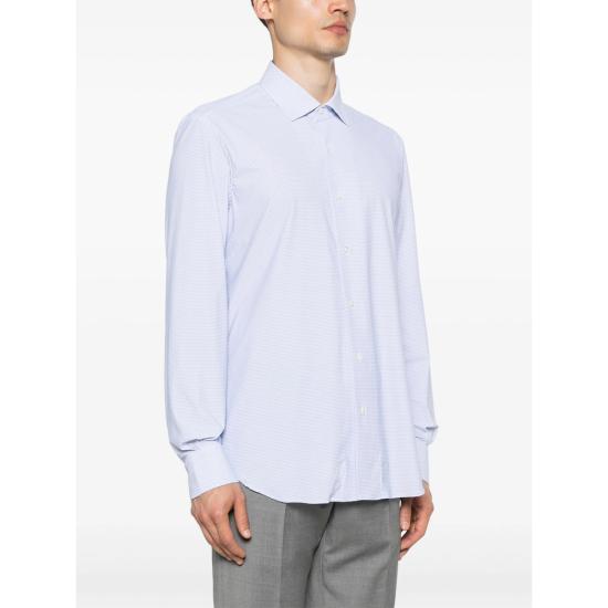 25SS 마짜렐리 긴팔 셔츠 TECNOSPORT 9 23 BLUE - MAZZARELLI