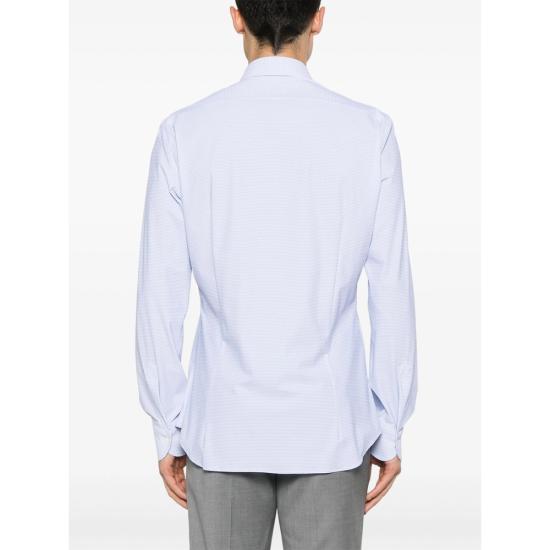 25SS 마짜렐리 긴팔 셔츠 TECNOSPORT 9 23 BLUE - MAZZARELLI