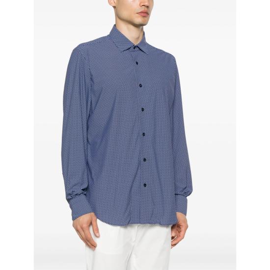 25SS 마짜렐리 긴팔 셔츠 TECNOSPORT 10 23 BLUE - MAZZARELLI