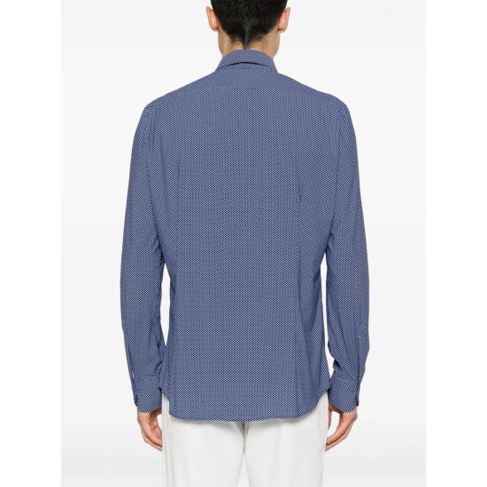 25SS 마짜렐리 긴팔 셔츠 TECNOSPORT 10 23 BLUE - MAZZARELLI