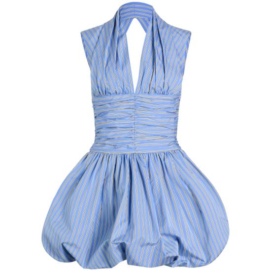 25SS 파투 숏 원피스 DR1760190 5065 BLUE WHITE