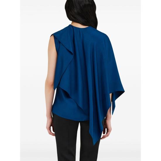 25SS 살바토레 페라가모 블라우스 13G521 0780682 BLBIA BLUE - SALVATORE FERRAGAMO