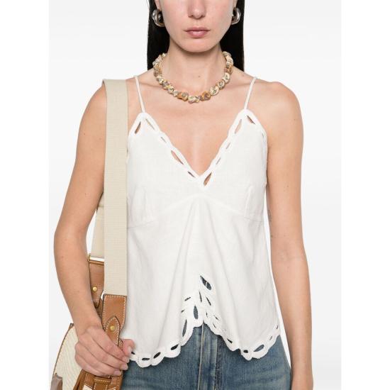 25SS 이자벨마랑에뚜왈 민소매 티셔츠 C1J12E HT0537FA 20WH WHITE - ISABEL MARANT ETOILE