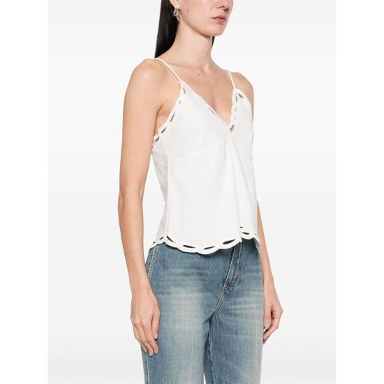 25SS 이자벨마랑에뚜왈 민소매 티셔츠 C1J12E HT0537FA 20WH WHITE - ISABEL MARANT ETOILE